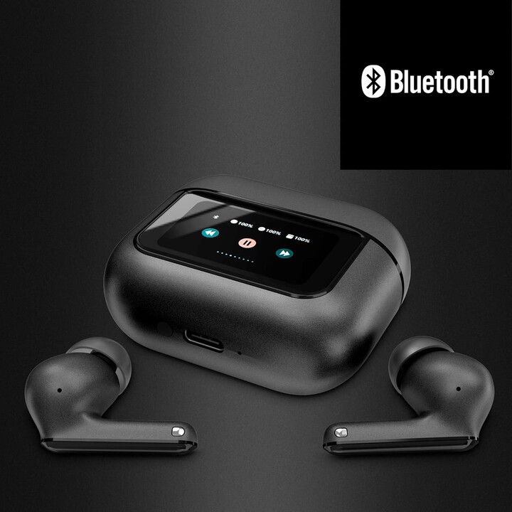 Energy System Display ANC Black – True Wireless Headphones