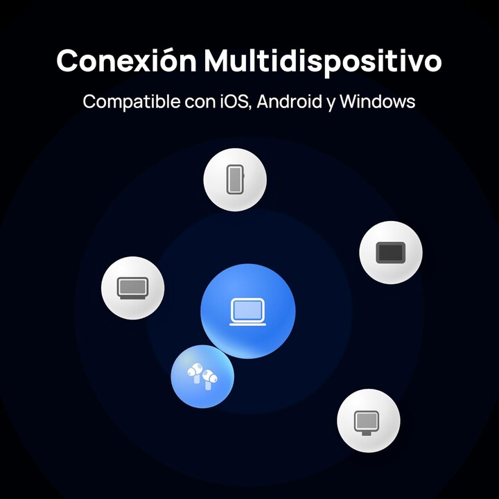 HUAWEI FreeBuds Pro 4 True Sound con controlador dual, llamadas estables y claras, ANC inteligente dinámico, compatible con iOS 