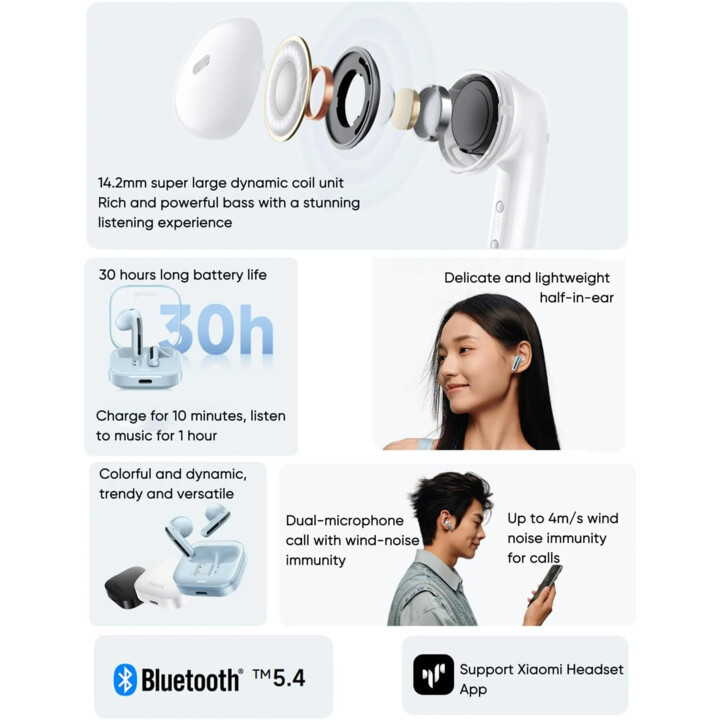 Xiaomi Redmi Buds 6 Cloud White