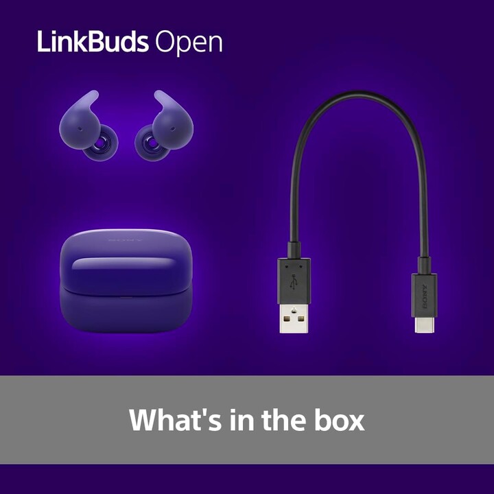 Auriculares Inalámbricos Sony LinkBuds Open/ con Micrófono/ Bluetooth/ Violeta