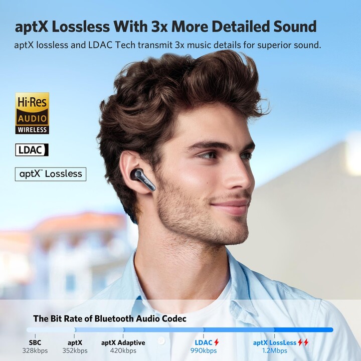 Earfun Air Pro 4 ANC QuietSmart 3.0 Blau – Bluetooth-Kopfhörer