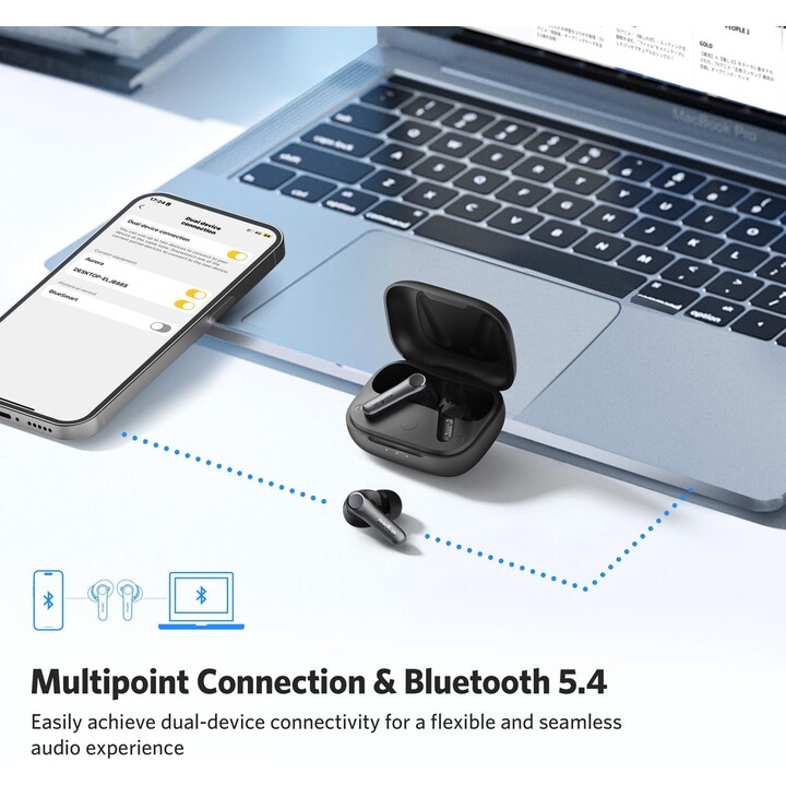 Earfun Air Pro 4 ANC QuietSmart 3.0 Blau – Bluetooth-Kopfhörer