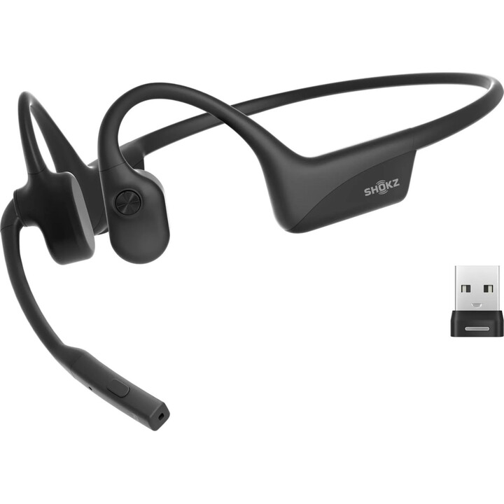 SHOKZ C120-AN-BK auricular y casco Auriculares Inalámbrico gancho de oreja Oficina/Centro de llamadas Bluetooth Negro