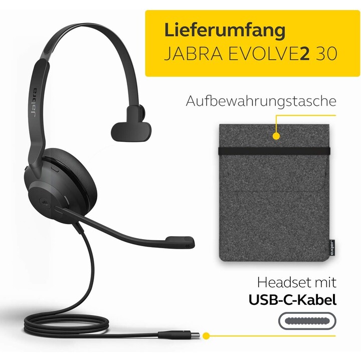 Auriculares Jabra Evolve2 30 MS Mono USB-C