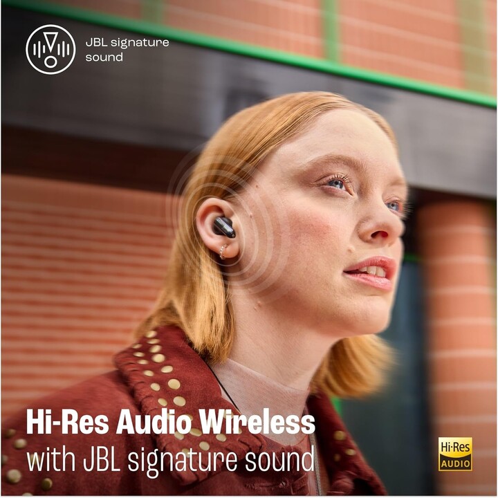 Cuffie JBL Live Flex 3 True Adaptive Noise Cancelling nere