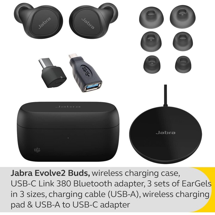 Jabra Evolve2 Buds MS Headset In-Ear