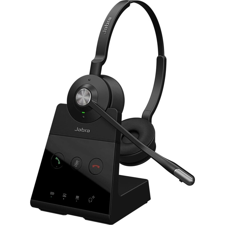 Fone de ouvido estéreo Jabra Engage 65 SE na orelha
