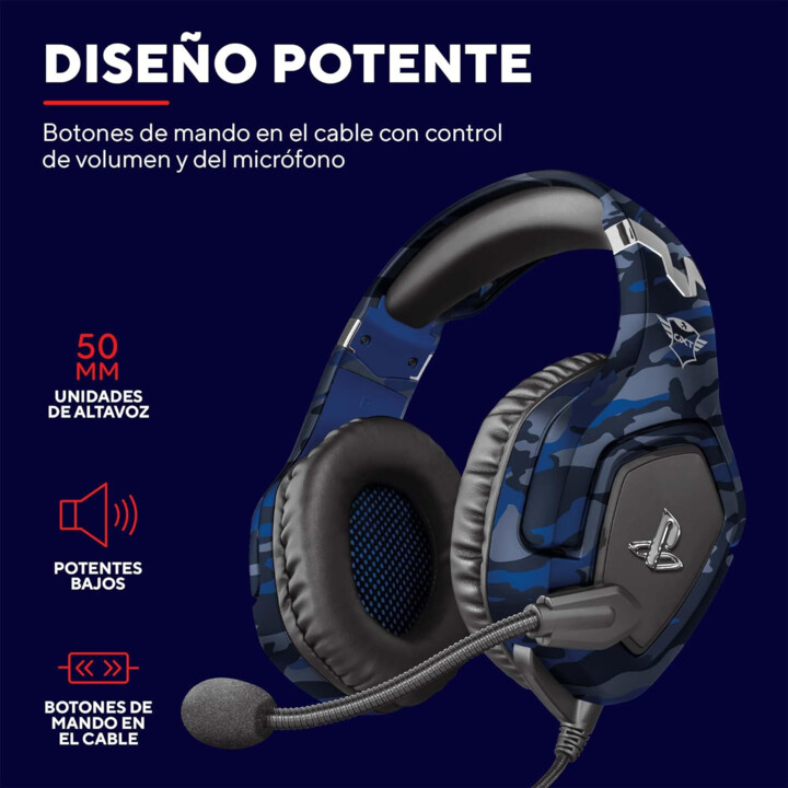 Trust Auriculares Gxt488 Forze-B Ps4 Azul