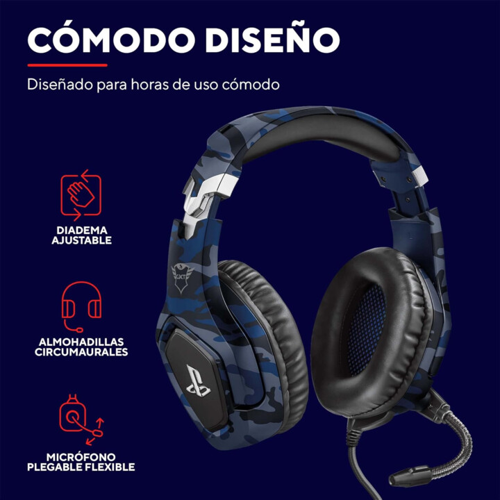 Trust Auriculares Gxt488 Forze-B Ps4 Azul