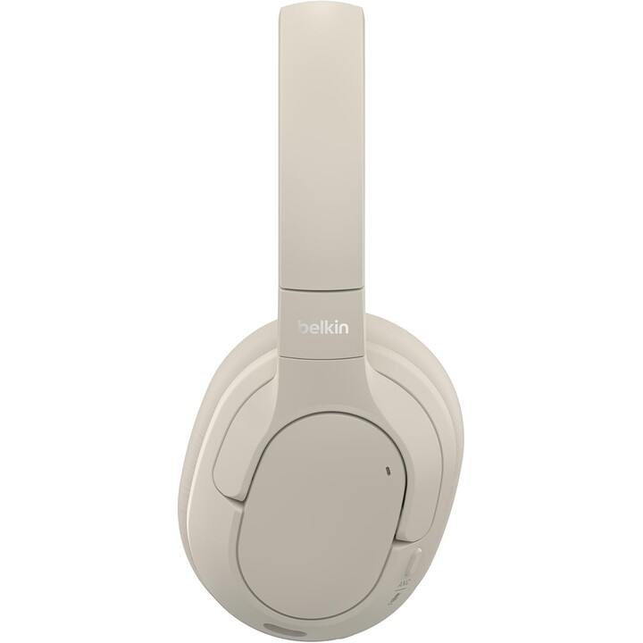 Belkin SoundForm, auriculares inalámbricos aislar Bluetooth, cancelación híbrida de ruido activo, micrófono, 60 horas, Arena