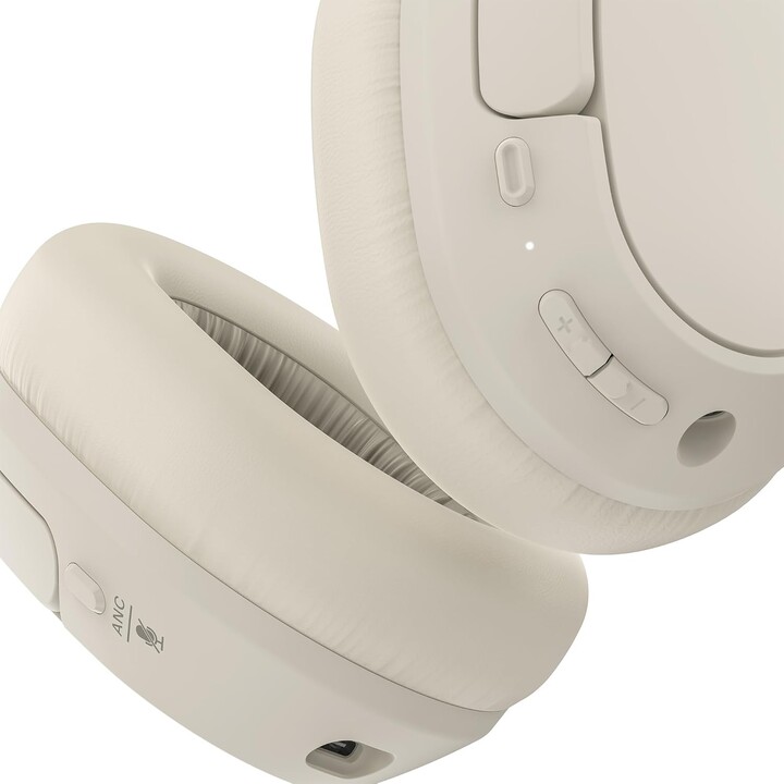 Belkin SoundForm, auriculares inalámbricos aislar Bluetooth, cancelación híbrida de ruido activo, micrófono, 60 horas, Arena
