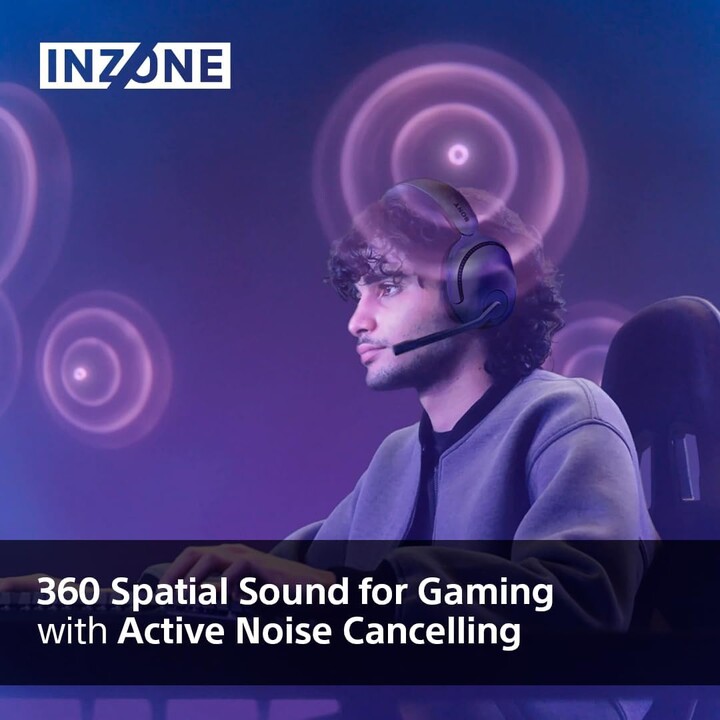Casque de jeu sans fil Sony Inzone H5 avec microphone/Noir