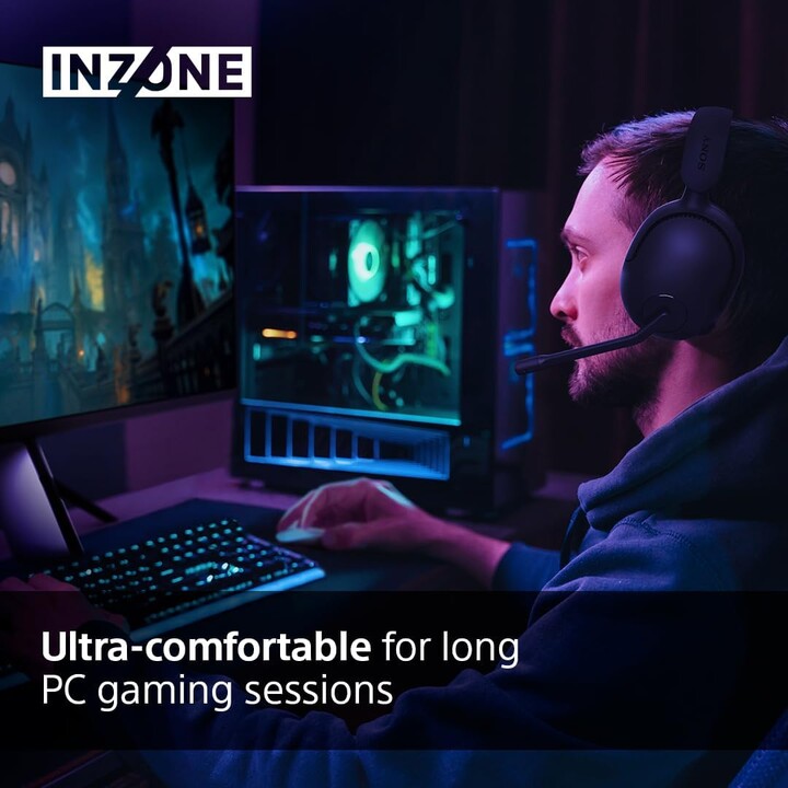 Casque de jeu sans fil Sony Inzone H5 avec microphone/Noir