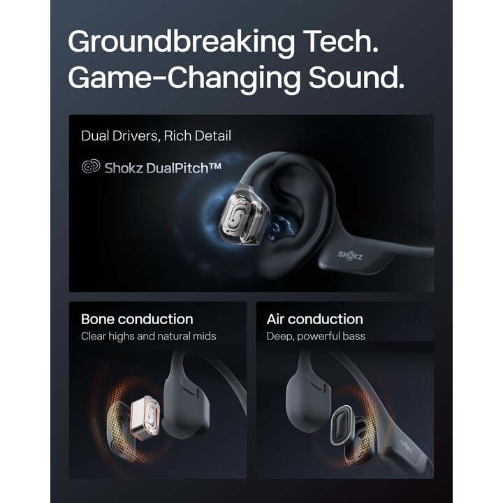 Auriculares Shokz Openrun Pro 2 Mini negros