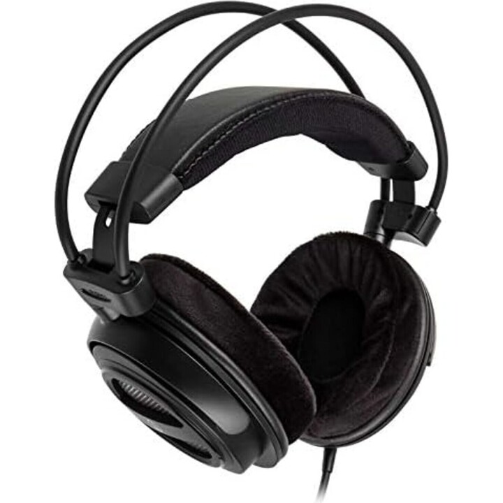 Audio-technica auriculares de alta fidelidad de retroceso, negro