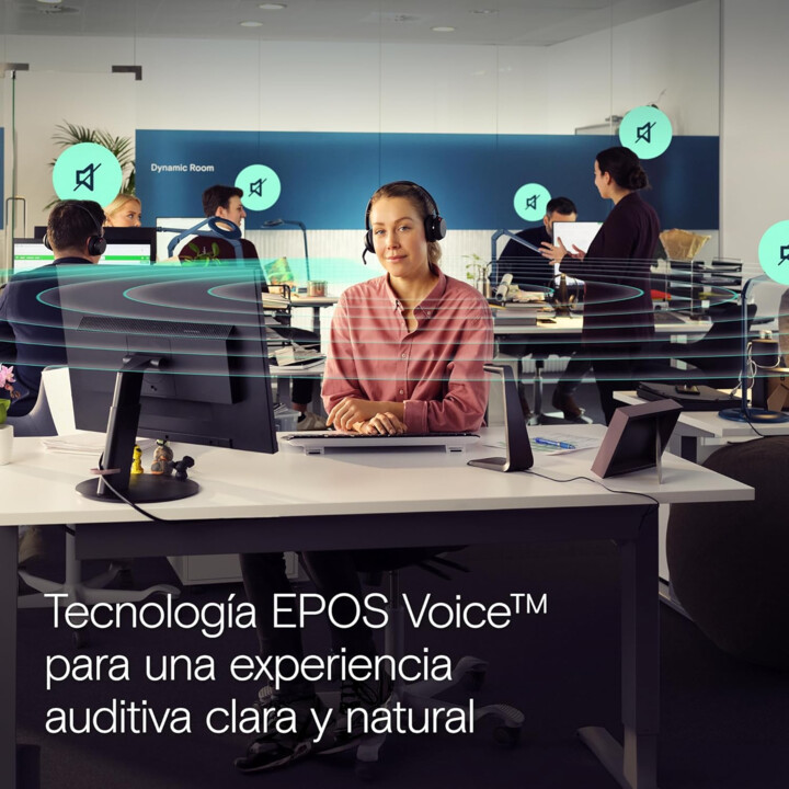 EPOS Impact 1060 Dual Ohr Wireless Office Headset mit Mikrofon