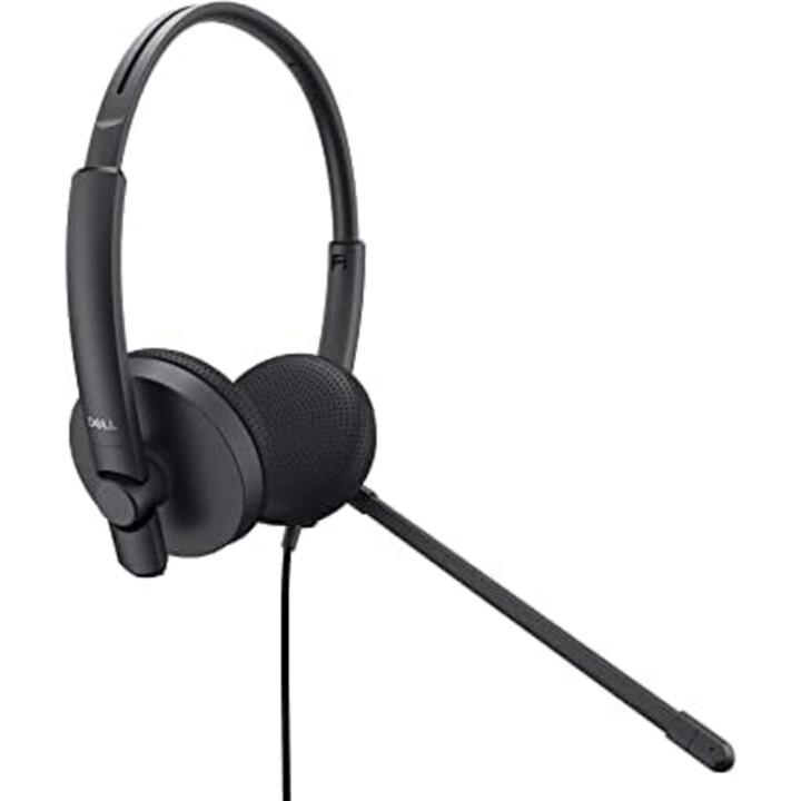 Fones de ouvido Dell com microfone preto