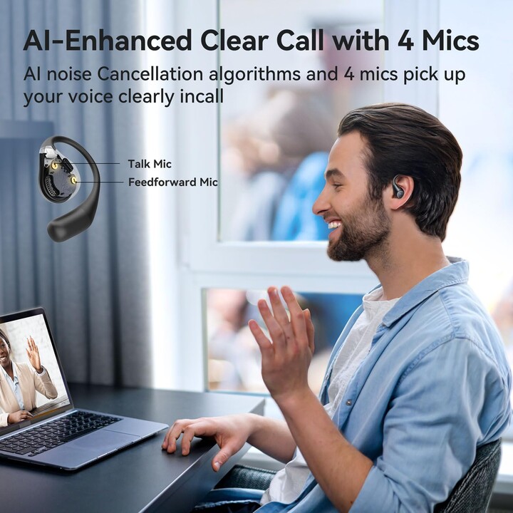 Earfun OpenJump TWS Black - Bluetooth Headphones