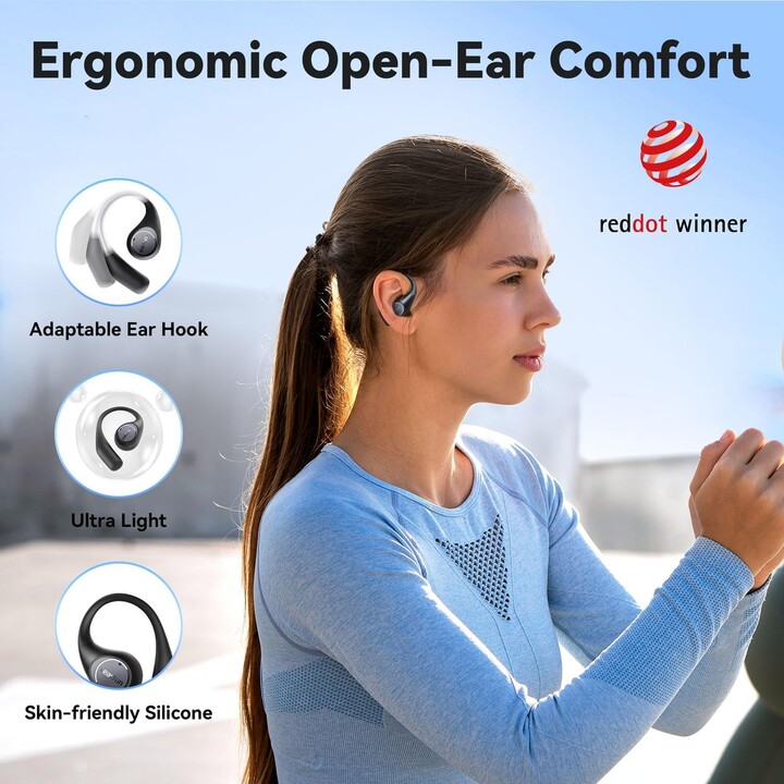 Earfun OpenJump TWS Black - Bluetooth Headphones
