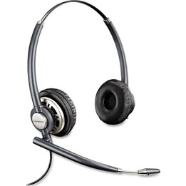 POLY HW720 Auriculares Alámbrico Diadema Oficina/Centro de llamadas Negro