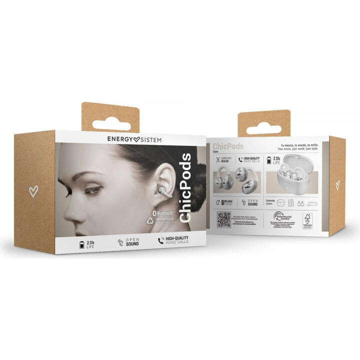 Energy Sistem ChicPods auriculares open-ear TWS Bluetooth blanco