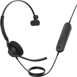 4093-413-279 Fone de ouvido com fio Jabra Engage 40 com faixa de cabeça para escritório/call center USB tipo A Bluetooth preto