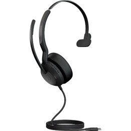 Jabra Evolve2 50 Auriculares Alámbrico Diadema Oficina/Centro de llamadas USB Tipo C Negro