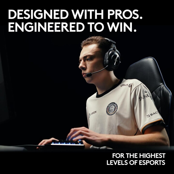 Logitech G PRO X 2 Kabellose und kabelgebundene Kopfhörer, Kopfband, Gaming, Bluetooth, Schwarz