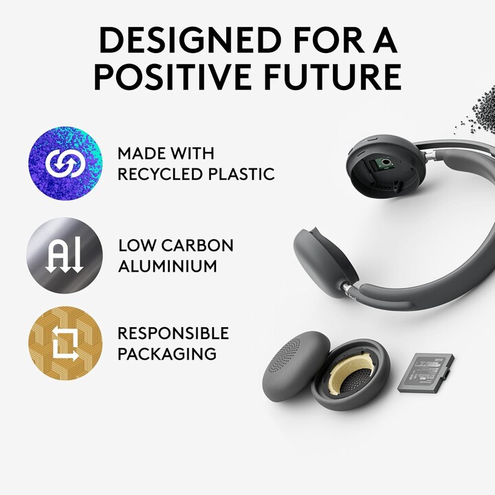 Logitech Zone Wireless 2 Auriculares Inalámbrico y alámbrico Diadema Oficina/Centro de llamadas USB Tipo C Bluetooth Grafito