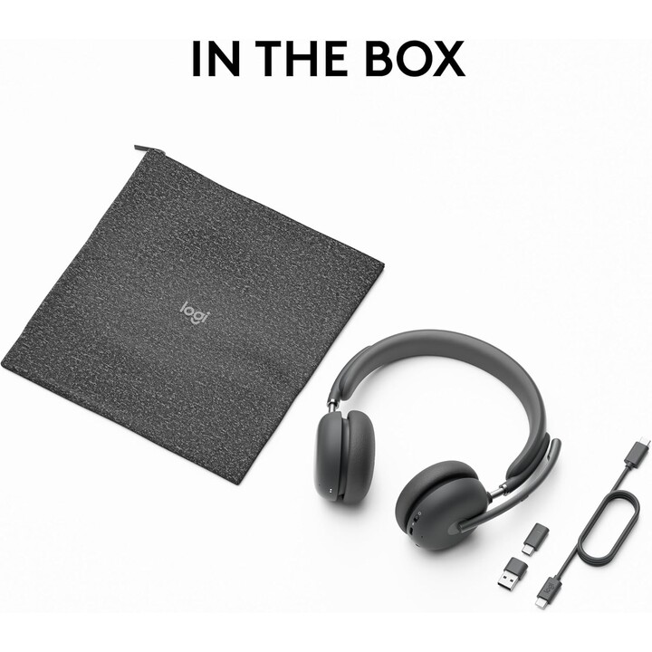 Logitech Zone Wireless 2 Auriculares Inalámbrico y alámbrico Diadema Oficina/Centro de llamadas USB Tipo C Bluetooth Grafito