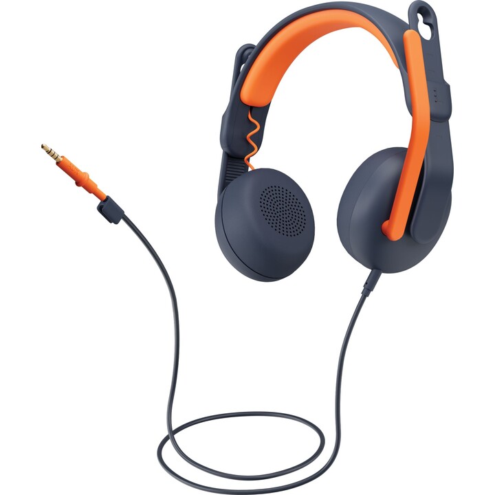Logitech Zone Learn Auriculares Alámbrico Diadema Educación Azul, Naranja