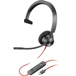 POLY Blackwire 3310 Microsoft Teams Certified Headset +USB-C/A Adapter TAA Alámbrico Diadema Oficina/Centro de llamadas USB Tipo