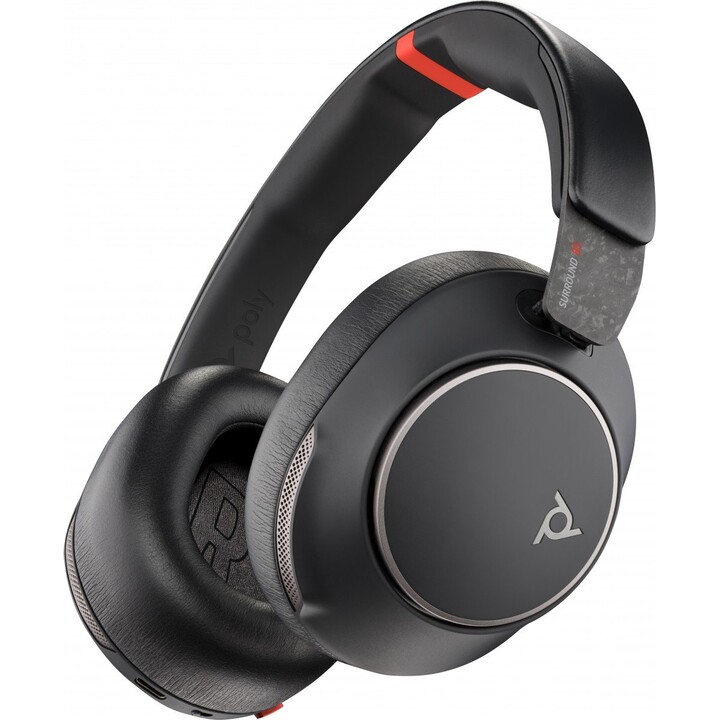 POLY Voyager Surround 85 UC USB-C Headset +USB-C/A Adapter +Charging Stand Inalámbrico Diadema Llamadas/Música USB Tipo C Blueto