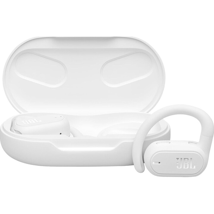 Auriculares Bluetooth JBL Soundgear Sense con estuche de carga/8 horas de reproducción/Blanco