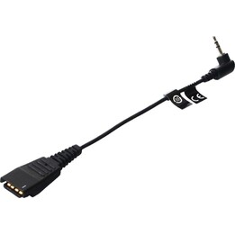 Cable JABRA QD a conector de 2,5 mm en ángulo de 15 cm, por ejemplo, para Panasonic GB500 PLX CA40