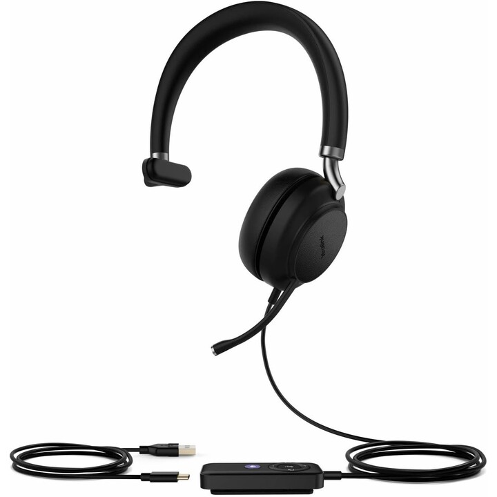 Auriculares USB Yealink UH38 Mono para Microsoft Teams sin batería (USB-A)