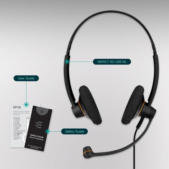 Fone de ouvido EPOS IMPACT SC 60