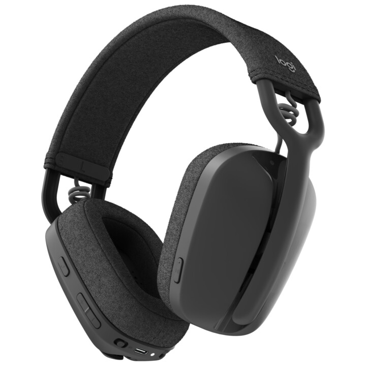 Casque sans fil Logitech Zone Vibe pleine taille Bluetooth sans fil USB-C via adaptateur Bluetooth graphite Certifié pour Micros