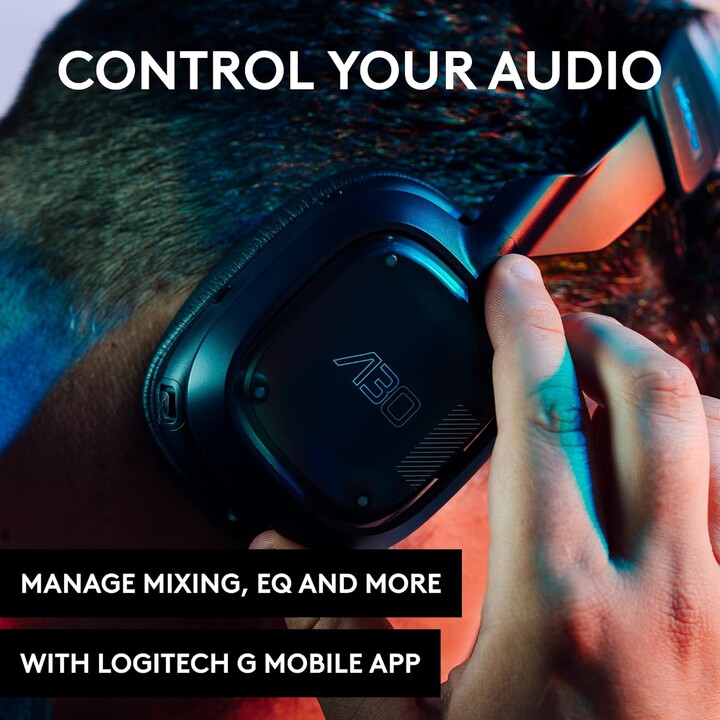 Logitech G Astro A30 Auriculares de juegos inalámbricos de Lightspeed, azul