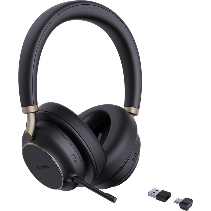 Fone de ouvido Bluetooth Yealink BH76 Plus UC Preto USB-C/A