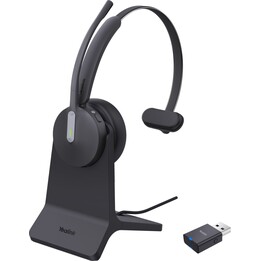 Auriculares Yealink DECT WH64 híbridos mono con base de carga Teams