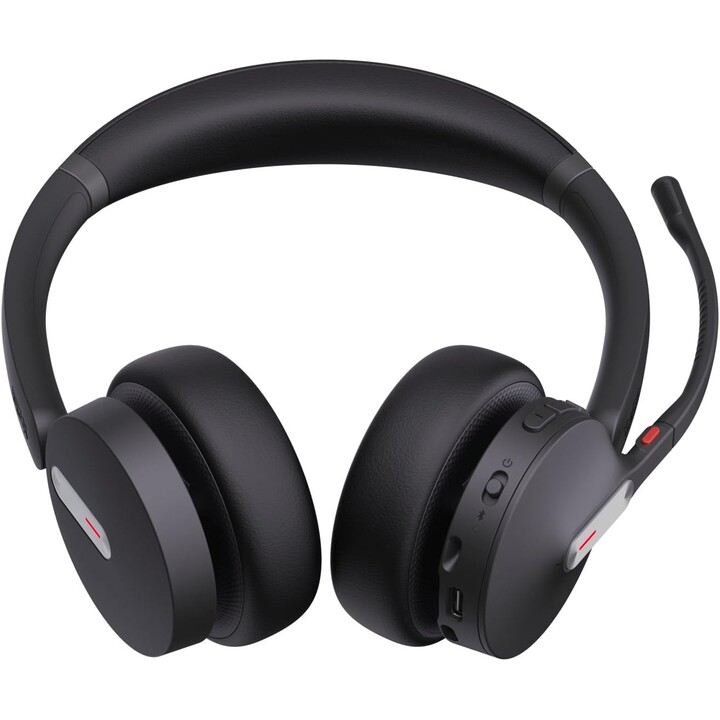 Fone de ouvido Bluetooth Yealink BH70 Dual com suporte e conexão USB-C/A