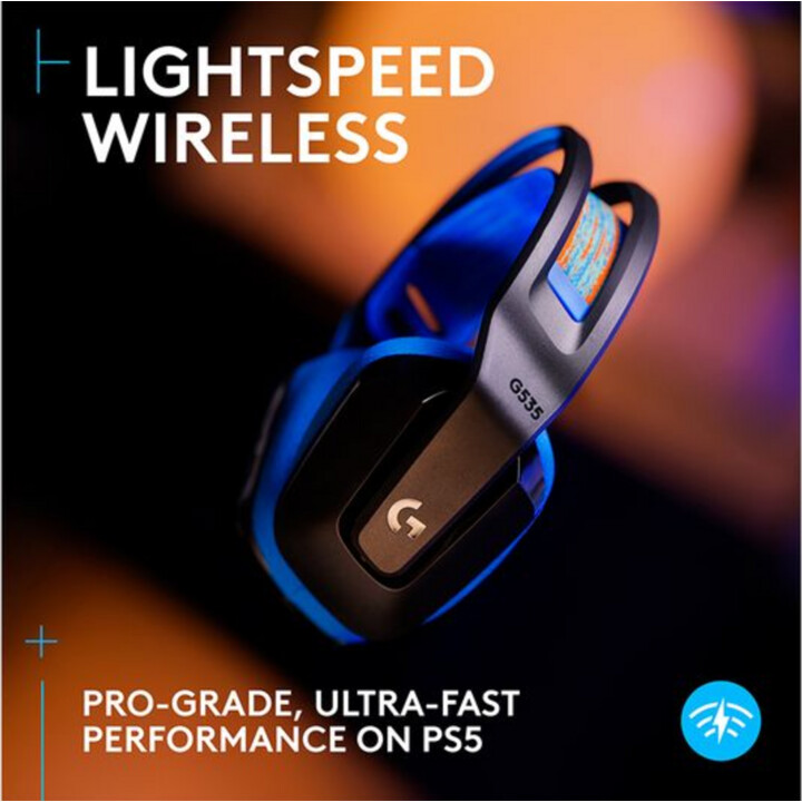 Logitech G535 Lightspeed Wireless Gaming Headset Black