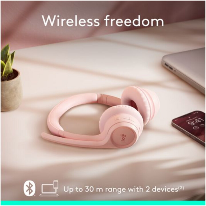 Logitech Zone 300 Auriculares inalámbricos Rosa