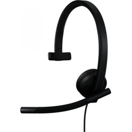 Logitech H570E Wired Auriculares Oficina/Centro de llamadas USB Tipo-C Negro