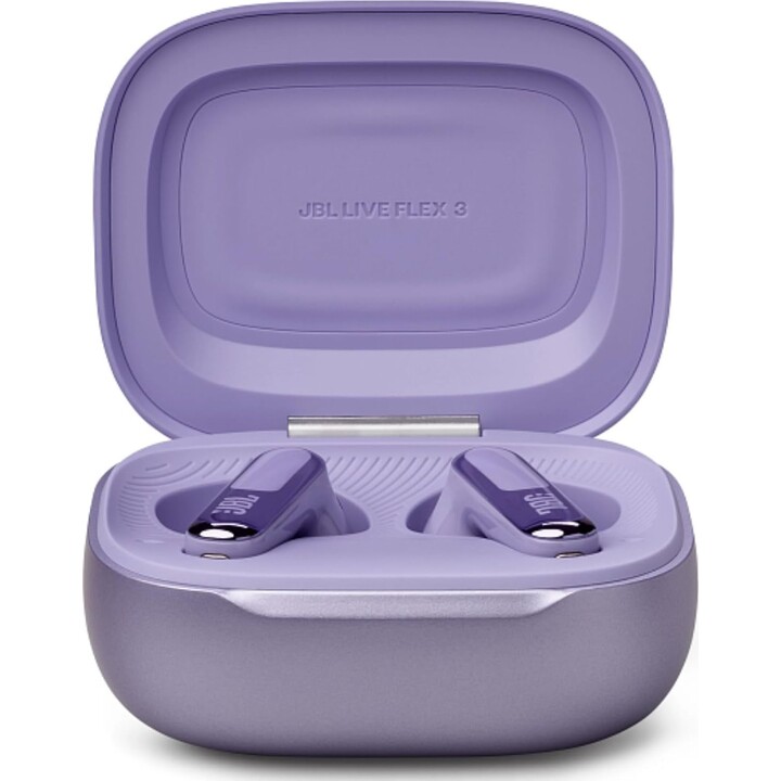Auriculares Bluetooth JBL Live Flex 3 con estuche de carga/ 10 horas de reproducción/ Morados