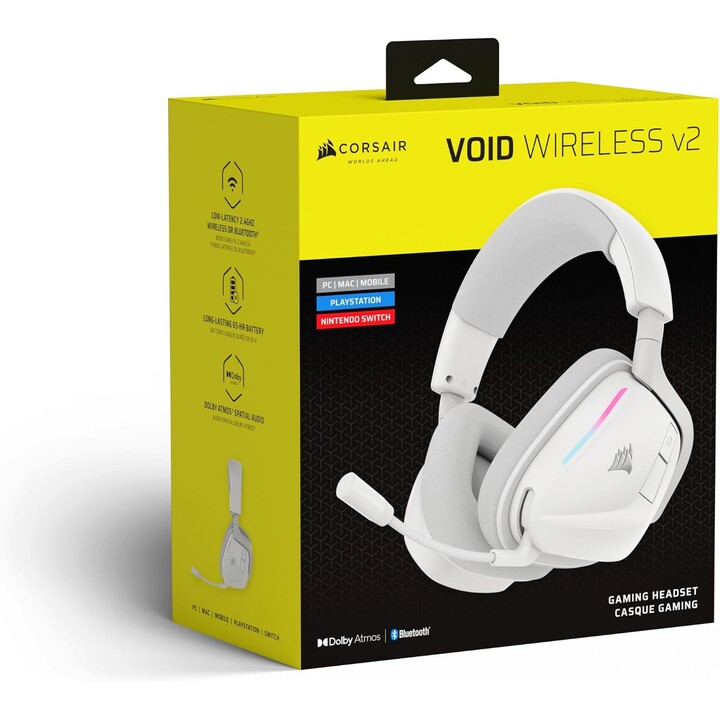 Auriculares Corsair Void Wireless V2 Blanco Ca-9011380-ww