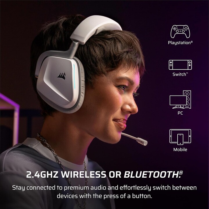 Auriculares Corsair Void Wireless V2 Blanco Ca-9011380-ww