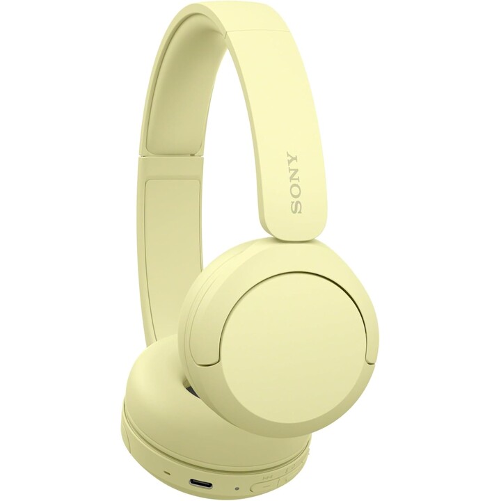 Sony WH-CH520 auriculares inalámbricos inalámbricos en la oreja, diseño liviano, amarillo