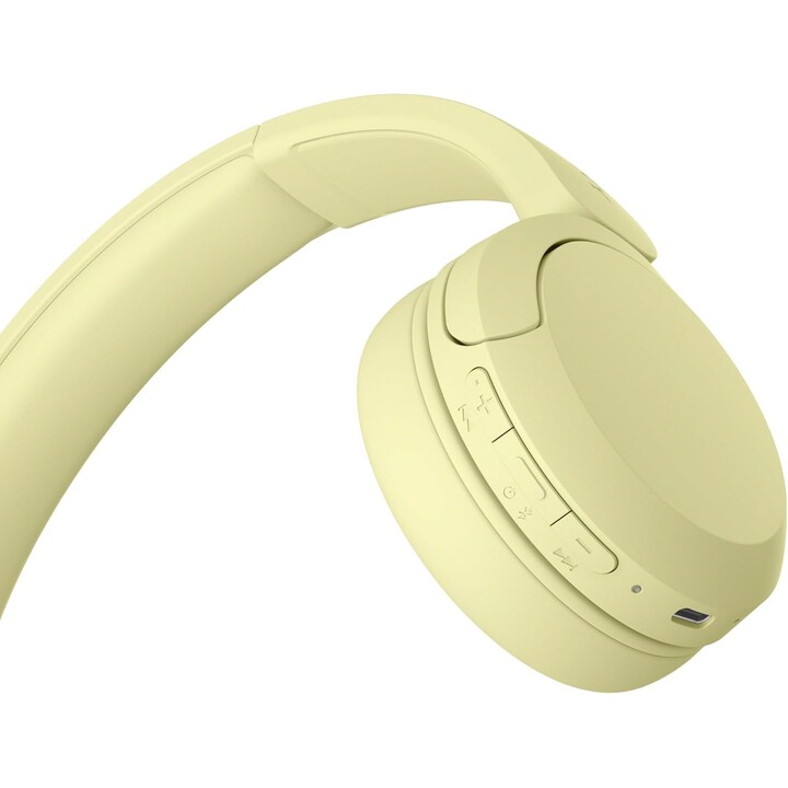 Sony WH-CH520 auriculares inalámbricos inalámbricos en la oreja, diseño liviano, amarillo